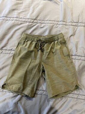 Hanna Andersson Olive Green Drawstring Kids Shorts